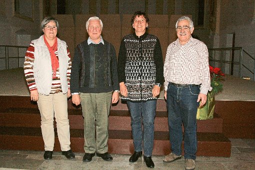 Das  Vorstandsteam des Collegium Musicum (von links): Ulrike Daniels, Werner Heinzel,  Gudrun Hilcker und Gerhard Daniels Foto: Weber Foto: Schwarzwälder-Bote