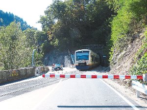 Wieder geöffnet ist seit dieser Woche der sanierte Bahnübergang im Bereich Hirschen in Schiltach. Foto: Dubs Foto: Schwarzwälder-Bote