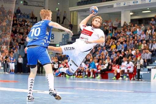 Kreisläufer Christoph Foth (rechts) bleibt Handball-Bundesligist HBW Balingen-Weilstetten zwei weitere Jahre treu. Foto: Eibner