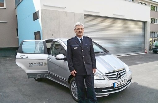 Ohne Emissionen: Das Dienstauto von Polizeipräsident Lutz. Foto: StN