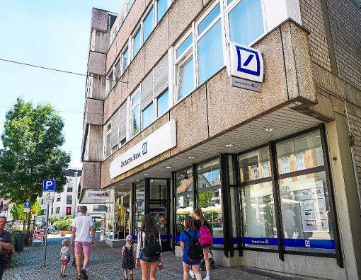 Die Deutsche-Bank-Filiale in Nagold wird im nächsten Jahr geschlossen. Foto: Fritsch Foto: Schwarzwälder-Bote
