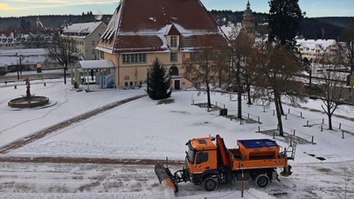 Nur an wenigen Tagen, wie hier am 16. Januar,  mussten die Winterdienste in Freudenstadt bei Schneehöhen von rund sieben Zentimetern ran. (Archivbild) Foto: Lothar Schwark