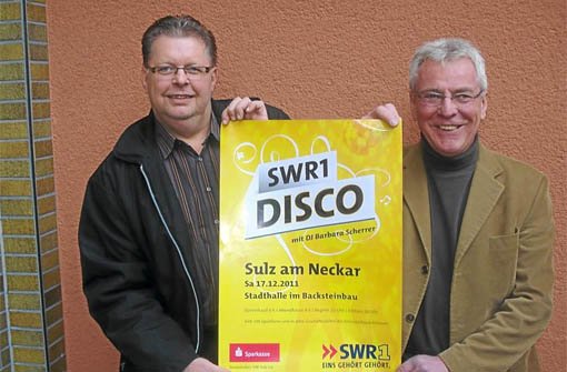 Thomas Maier (links) und Theo Dittmann freuen sich auf die SWR 1-Disco im Backsteinbau am Samstag. Foto: privat