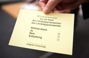 Es hätte durchaus die Gelegenheit gegeben, gegen Wilfried Klenk zu stimmen. Foto: dpa