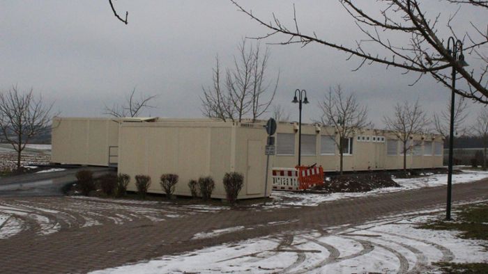 Die Container-Siedlung in Wachendorf steht
