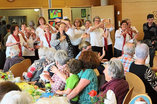 Gemeinsames Singen und Tänze sorgten beim Sommerfest im Gebrüder-Hehl-Stift für kurzweilige Unterhaltung.  Foto: Anthony Foto: Schwarzwälder-Bote