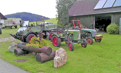 Neben den alten Traktoren präsentierte sich auch ein früheres Modell des Unimog. Foto: Veranstalter Foto: Schwarzwälder-Bote