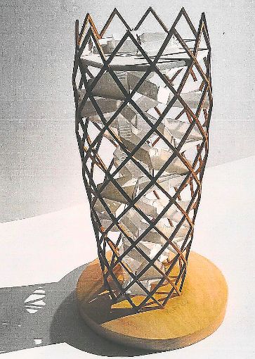 Das Modell des geplanten Weißtannen-Aussichtsturms, dessen Bau die Bürgeraktion im Gemeinderat Freudenstadt kippen möchte.  Foto: Stadtverwaltung