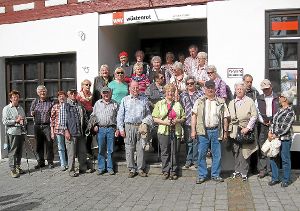 Die Mitglieder des Haiterbacher Schwarzwaldvereins statteten auch der Innenstadt von Balingen einen Besuch ab. Foto: Schwarzwälder-Bote