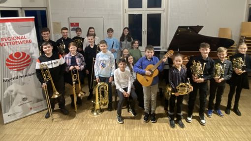  Von der Musikschule Schramberg nahmen 20 junge  Musikerinnen und Musiker mit Erfolg am Wettbewerb  teil. Foto: Musikschule