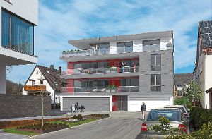 Der Neubau in der Nagolder Uferstraße soll für junge Familien und ältere Menschen gleichermaßen attraktiv sein. Fotos: Schnepf Foto: Schwarzwälder-Bote