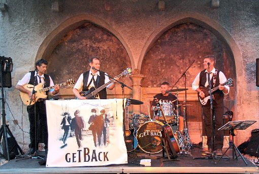 Get Back eifern am 5. Juli ihren großen Idolen, den Beatles, im Bad Herrenalber Kurpark nach.  Foto: Veranstalter Foto: Schwarzwälder-Bote