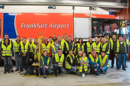 Am Flughafen startet das Programm des zweitägigen Ausflugs. Foto: Feuerwehr Foto: Schwarzwälder-Bote