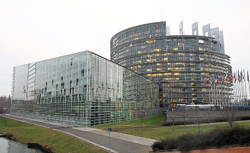 Das europäische Parlament in Straßburg empfängt interessierte Gäste. Foto: Seeger