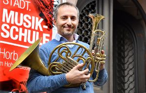 Alessio Milici ist einer der drei neuen Lehrer, mit denen die Musikschule Horb ihre Blasmusik-Kompetenz noch erweitert.  Foto: Hopp Foto: Schwarzwälder-Bote