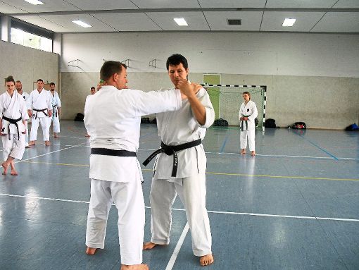 Gasttrainer Nicolas Hofele unterrichtete  realistische Selbstverteidigung beim Shotokan Karate Dojo Nagold. Foto: Karate Dojo Foto: Schwarzwälder-Bote
