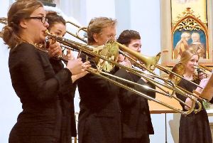 Blechmusik in Perfektion war am Montag in der Johanneskirche zu hören.  Foto: Beyer Foto: Schwarzwälder-Bote