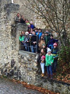 Die 24 Kinder aus Meßstetten und Umgebung erlebten eine interessante Herbstfreizeit mit Burggeist. Foto: Dorn Foto: Schwarzwälder-Bote