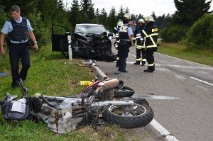 Am Montagmittag ist bei einem Unfall auf der B 27 zwischen Deißlingen und Rottweil ein Motorradfahrer schwer verletzt worden. (Symbolfoto) Foto: kamera24.tv