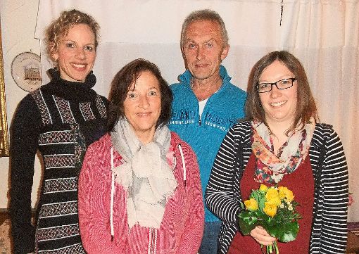 Vanessa Zanker (von links), Angelika Moosmann, Josef Fehrenbacher und Ramona Haas freuen sich über ihre Wahl in das Vorstands-Gremium.  Foto: Borho Foto: Schwarzwälder-Bote
