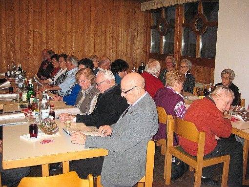 Die Besucher des Seniorennachmittags bekamen einen Überblick über das vergangene Jahr. Foto: Hellstern Foto: Schwarzwälder-Bote