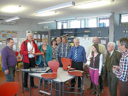 Die SPD-Fraktion des Kreistags informierte sich gestern über die Lucian-Reich-Schule. Foto: Strohmeier Foto: Schwarzwälder-Bote