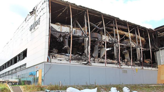 Nach Brand: Großkonditorei Pfalzgraf baut Betrieb wieder auf