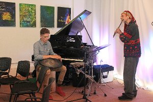Toni Koo (links) und Andieh Merk musizierten. Foto: Geisel Foto: Schwarzwälder-Bote