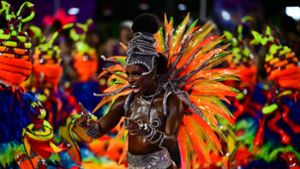 Der Karneval in Rio de Janeiro ist wie jedes Jahr eine der größten Partys der Welt. Foto: AFP/PABLO PORCIUNCULA