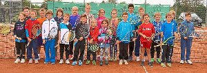 Beim Tennisclub Bochingen braucht man keine Bange vor der Zukunft haben, die Resonanz in den Nachwuchsmannschaften ist groß, wurde das Engagement erneut ausgezeichnet. Foto: Schindler