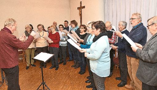 Der katholische Kirchenchor Salzstetten begrüßte das neue Jahr beim Empfang der Seelsorgeeinheit Waldachtal/Pfalzgrafenweiler  musikalisch. Fotos: Maier Foto: Schwarzwälder-Bote