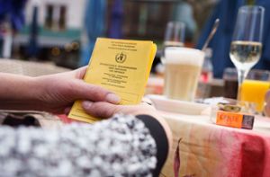 Das gelbe Heft und der digitale Impfpass sind Eintrittskarten für viele Freizeitaktivitäten. Jetzt sind die ersten Fälschungen im Kreis aufgetaucht. (Symbolfoto) Foto: Rumpenhorst/dpa