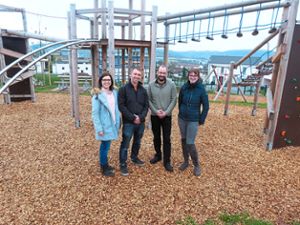 Jessica Sander (von links), Oliver Fischer, Markus Scherer und Nicole Fischer bilden den Vorstand des neuen Vereins Familienfreundliches Calw. Foto: Klormann