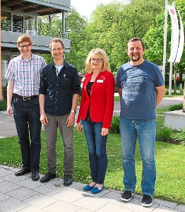 Stehen hinter  dem Projekt (von links): Florian Frank, Oliver Schmitt, Elena Schweizer und  Wolfram Ellner. Foto: Ließmann Foto: Schwarzwälder-Bote