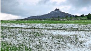 Weiß gezuckert: die Burg Hohenzollern Foto: Gern