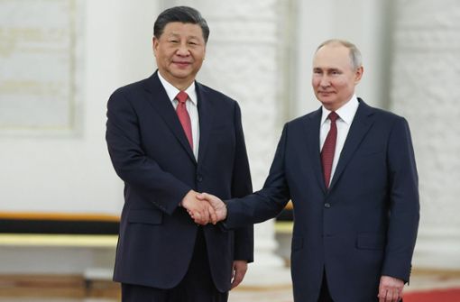 China um Xi Jinping (Links) und Russland um Wladimir Putin wollen in den kommenden Jahren  noch enger zusammenarbeiten. Foto: IMAGO/ITAR-TASS/IMAGO/Sergei Karpukhin