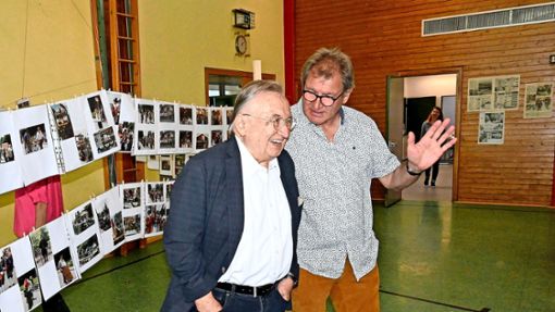 Hubert Burkard und Klaus Häsler sind guter Laune. Foto: Weisser