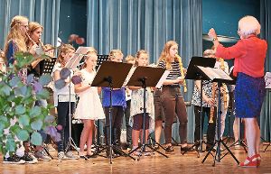Thank you for the music, sagten die Schüler und Lehrer der Musikschule Waldachtal. Foto: Wagner Foto: Schwarzwälder-Bote