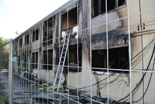 Das Feuer in einer Asylunterkunft in Rottenburg ist nicht mit Hilfe von Brandbeschleunigern gelegt worden.  Foto: Angela Baum