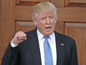 Kein Schreckgespenst für heimische Unternehmen: US-Präsident Trump.  Foto: Foley Foto: Schwarzwälder-Bote
