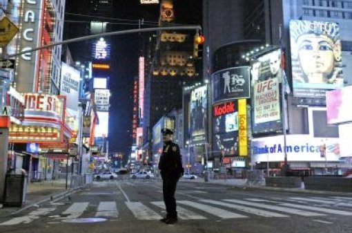Times Square abgesperrt Quelle: Unbekannt