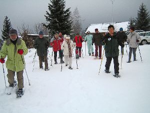 Der Winter ist da: Jetzt geht es auch wieder mit Schneeschuhen auf Tour.  Foto: Tourist-Information Foto: Schwarzwälder-Bote