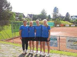 Die erfolgreichen Juniorinnen: Manjit Lange, Victoria Vochatzer, Ilona Duft und Ramona Willig. Foto: Frei Foto: Schwarzwälder-Bote