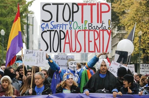 Das Abkommen TTIP ist stark umstritten Foto: EPA