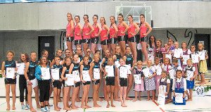 Erfolgreich verlief für die Teilnehmerinnen des TSV Hochmössingen das Landesfinale. Foto: Harzer Foto: Schwarzwälder-Bote