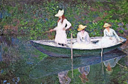 „In der Barke“, ein Gemälde von Claude Monet Foto: RMN-Grand Palais/Musée dOrsay/dpa