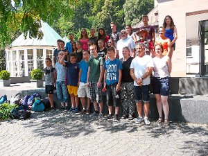 Hellauf begeistert waren die französischen Besucher über die heißen Tage in ihrer Partnerstadt Bad Liebenzell. Foto: Eitel Foto: Schwarzwälder-Bote