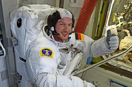 Der deutsche Astronaut Alexander Gerst wird am Montag in der Steppe von Kasachstan landen. In Künzelsau wird derweil eine Willkommens-Party vorbereitet. Foto: ESA/NASA