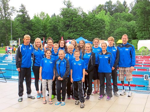 Starke Bilanz: Mit 29 ersten Plätzen kehrten die TSV-Schwimmer vom SSC-Cup in Villingen-Schwenningen zurück. Foto: Verein