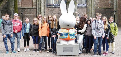 Die Schülergruppe aus Dornstetten lernte Utrecht von allen Seiten kennen. Foto: Gymnasium Dornstetten Foto: Schwarzwälder-Bote